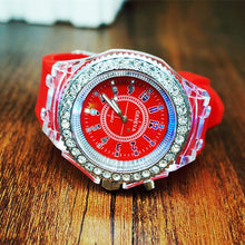 Load image into Gallery viewer, Flash Luminous Watch Led light Personality trends students lovers jellies woman men&#39;s watches light WristWatch
